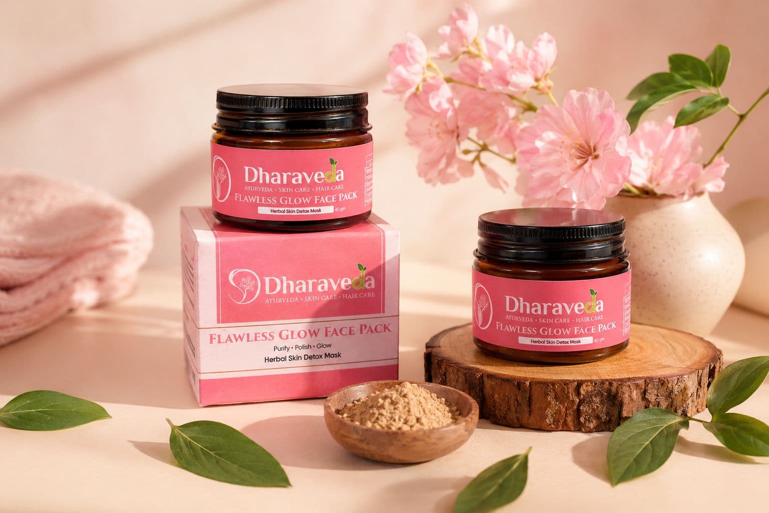 Dharaveda Flawless Glow Face Pack